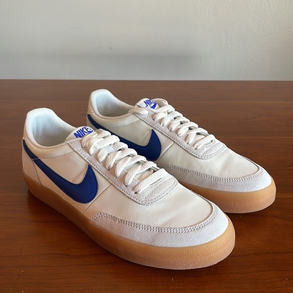 Nike Killshot 2 Leather Sail Hyper Blue Mens 432997-124 NWOB - Picture 2 of 5